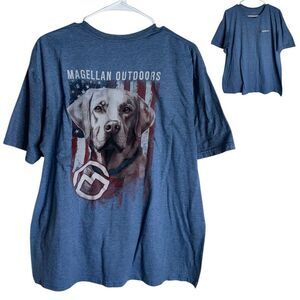 Magellan outdoors blue Labrador dog shirt size XL